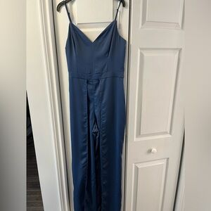 Blue open leg jumpsuit unworn from dynamite.